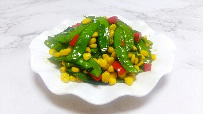 Three Color Snow Peas recipe