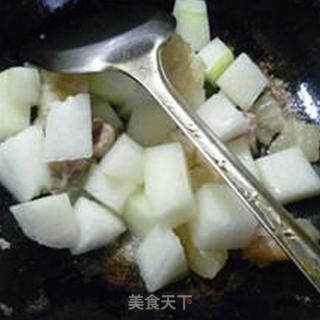 Roasted Winter Melon with Bacon and Beef Tendon recipe