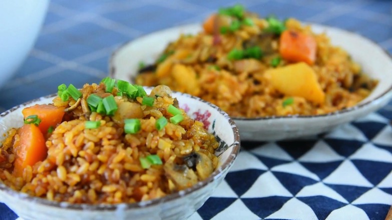 Lao Gan Ma Pork Belly Braised Rice recipe