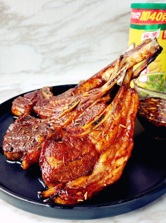 Roasted Lamb Chops with Honey Sauce