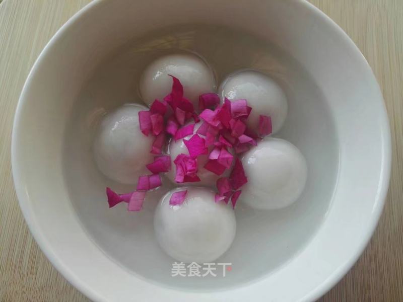Flower Rose Glutinous Rice Balls recipe