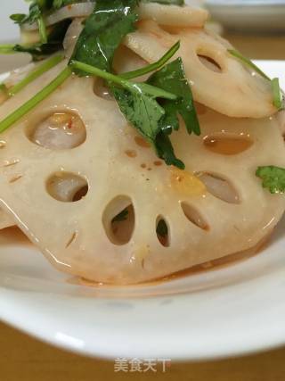 Cold Lotus Root with Sweet and Spicy Sauce recipe