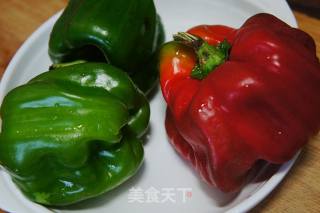 #trust之美# Stir-fried Matsutake with Colored Peppers recipe