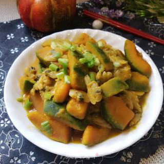 Boiled Pumpkin with Clam Meat recipe