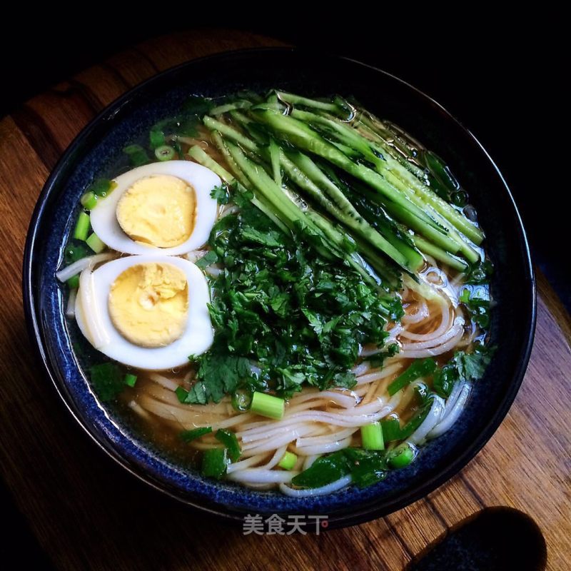 Egg Cucumber Noodle Soup recipe