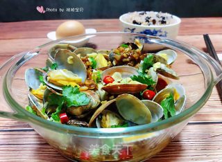 Garlic Microwave Clam Vermicelli #懒人饭# recipe