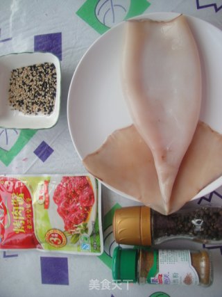 Grilled Squid with Sauce recipe