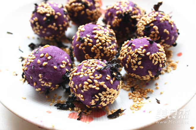 Cheese Purple Potato Balls recipe