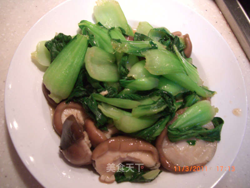 Stir-fried Mushrooms with Canola recipe