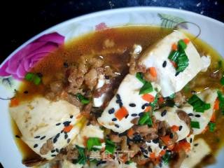Braised Tofu with Diced Pork recipe