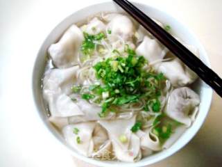 Wonton Noodles with Chicken Broth and Fresh Pork recipe