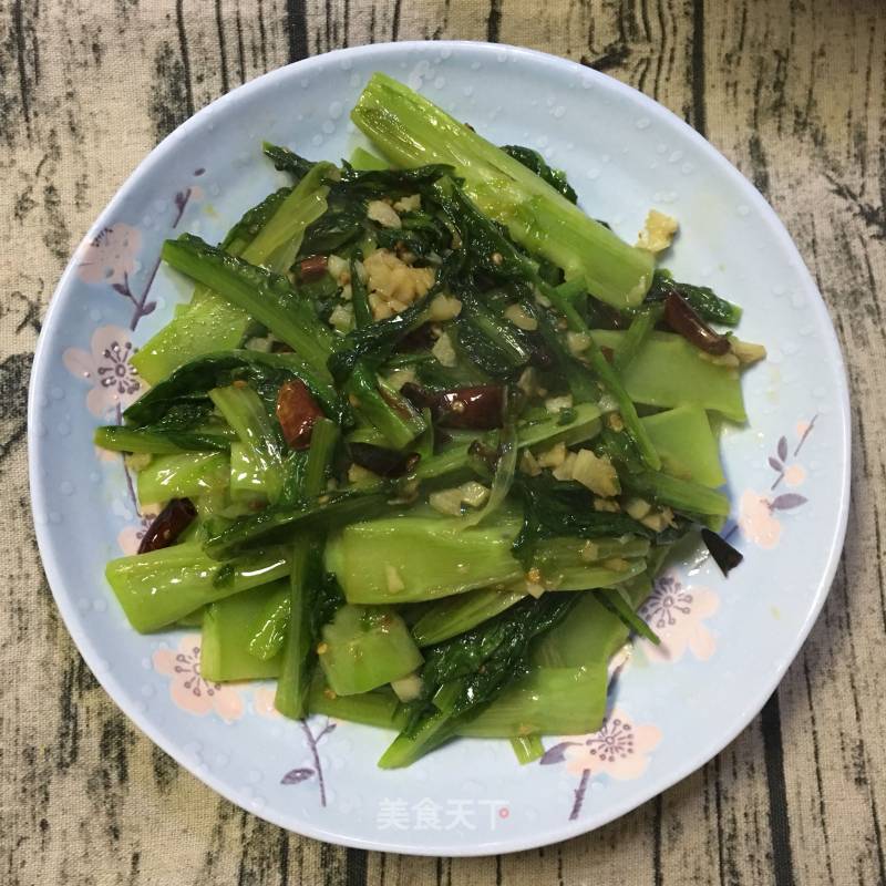 Stir-fried Lettuce Leaves with Garlic recipe