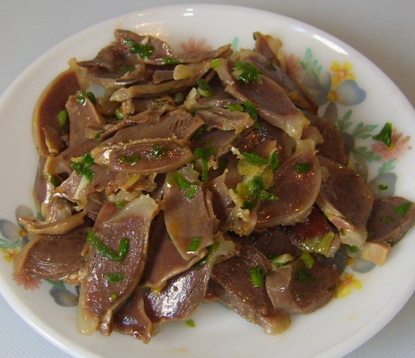 Scallion Duck Gizzards recipe