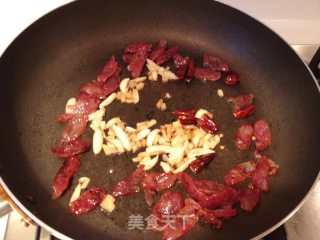 Stir-fried Asparagus with Sausage Sauce recipe