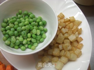 Stir-fried Colorful Dices recipe