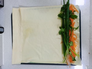 Huakai Fugui Colorful Bean Skin Vegetable Rolls (new Year's Eve Banquet Dishes 😋 There are Colorful and Material) recipe