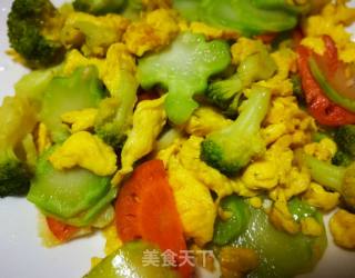 #蛋美食# Fried Broccoli with Eggs recipe