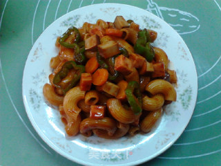 Macaroni with Sweet and Sour Sauce recipe