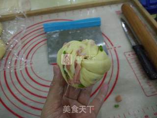 #aca烤明星大赛# Scallion Ham Roll recipe