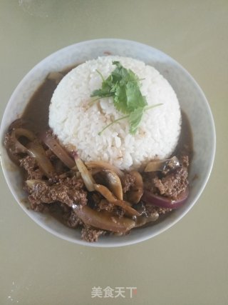 Combination of Chinese and Western: Curry Beef Bibimbap recipe