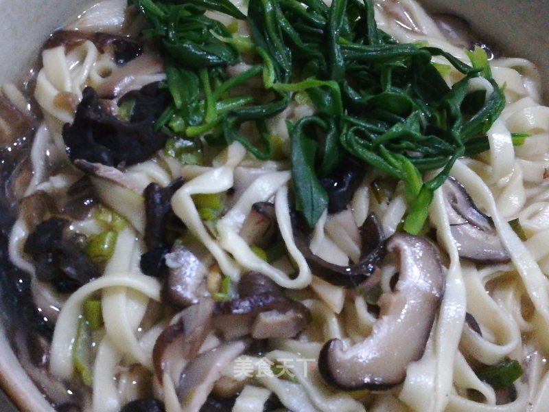 Noodles with Mushrooms and Fungus Sauce recipe