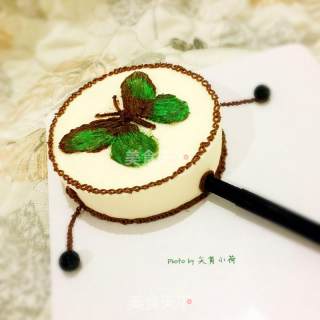 #柏翠大赛#cream Frosting Hand-painted Mousse Cake [rattle] recipe