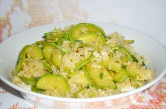 Fried Rice with Gourd and Melon Slices