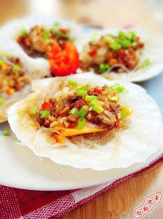 Steamed Scallops with Garlic Vermicelli recipe