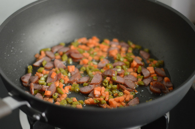 Fried Rice with Capers and Pork Sausage recipe