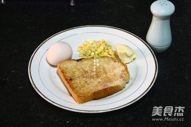 For One Person, Cheese Baked Toast with Hot Milk recipe