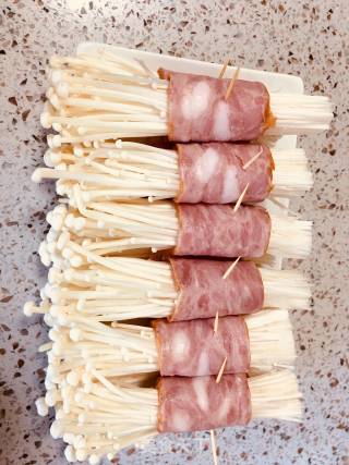 Bacon Enoki Mushroom recipe