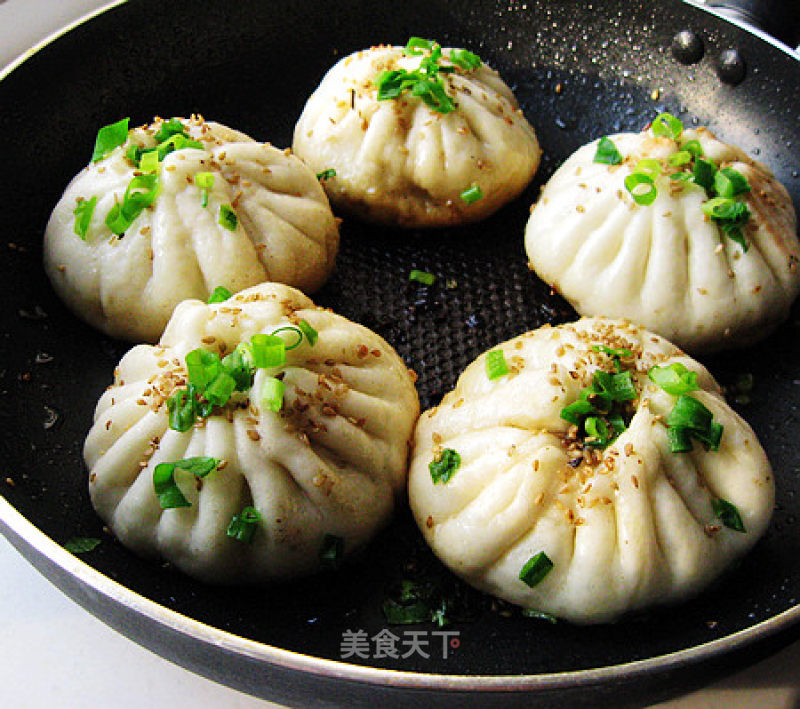 Pork Scallion Fried Bun recipe