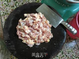 Diced Chicken with Mushrooms recipe