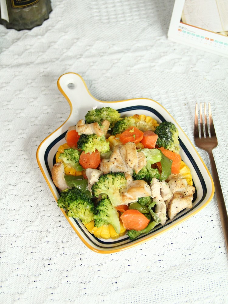 Broccoli Corn Grilled Chicken Breast recipe