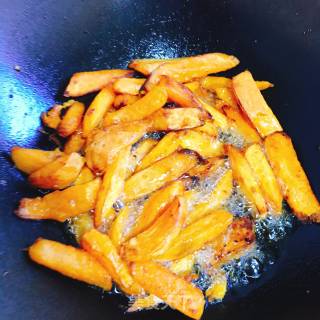Fried Sweet Potato Strips recipe