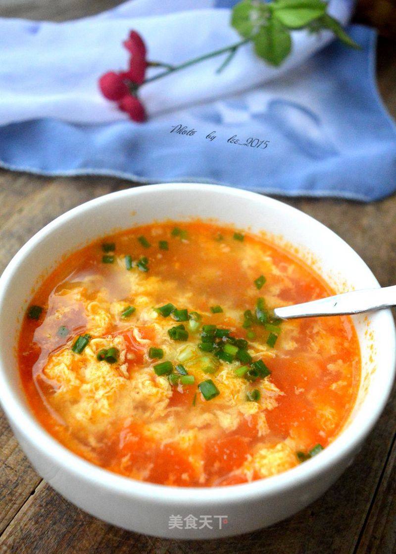 Tomato Egg Drop Soup recipe
