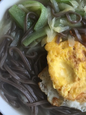 Potato Loofah Egg Noodle recipe