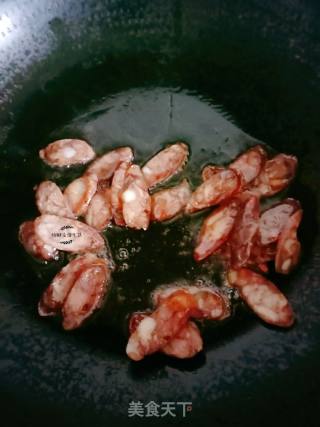 Stir-fried Dried Sausage recipe