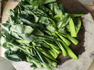 Stir-fried Chinese Kale with Garlic and Bean Sauce recipe