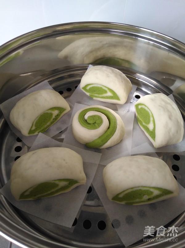 Two-color Matcha Manju recipe