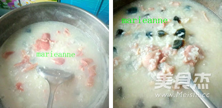 Congee with Preserved Egg and Lean Meat recipe