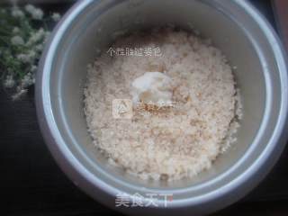 Steamed Rice with Bacon recipe
