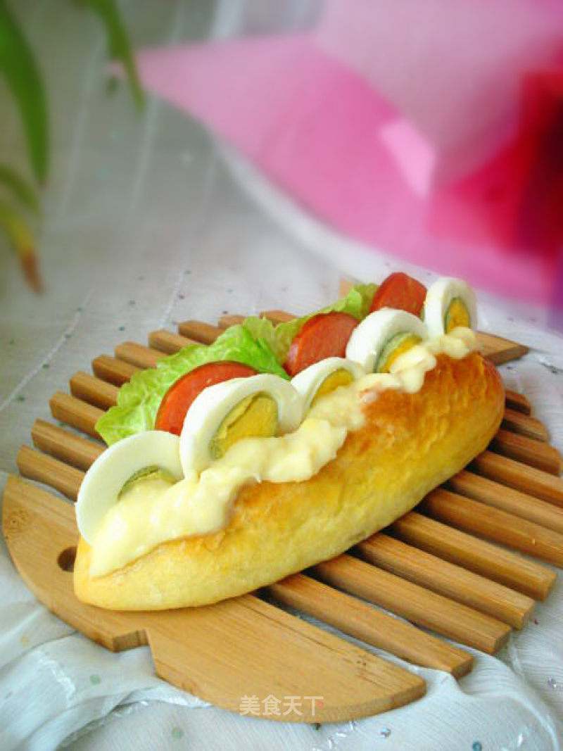 Hot Dog Buns with Corn Salad Dressing recipe