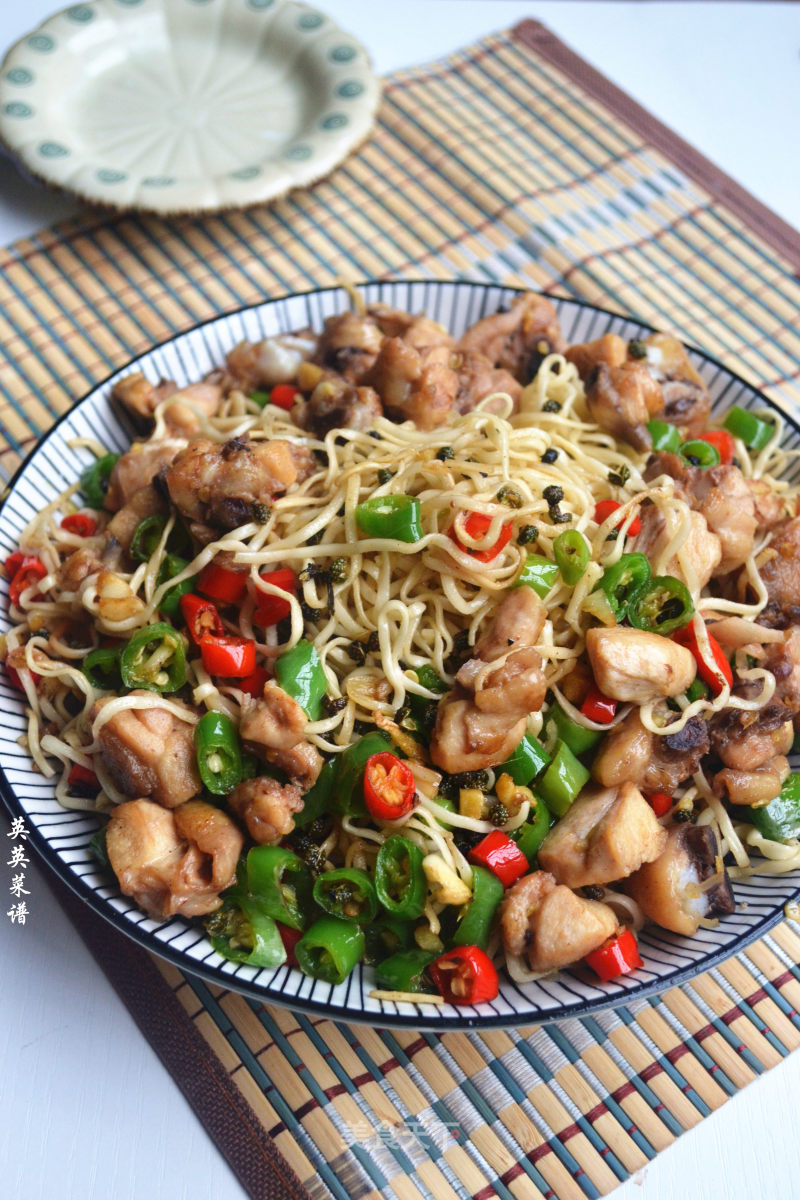 Double Pepper Chicken Lo Mein recipe