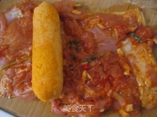 Lucky Fortune and Treasure-money Chicken Roll recipe