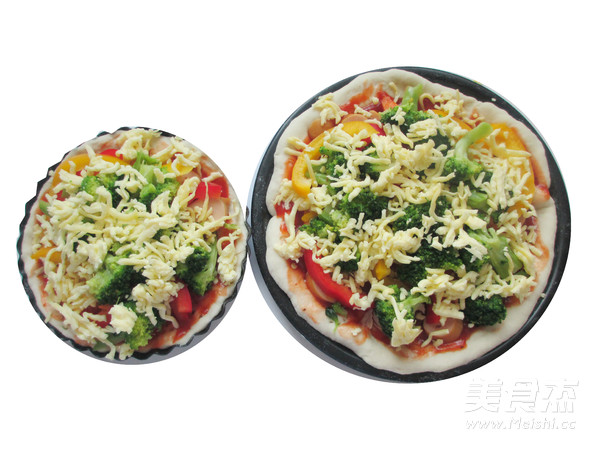 Ham and Vegetable Pizza recipe