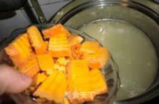 Clear Heat and Go to The Fire Home-cooked Porridge-water Chestnut Pumpkin Porridge recipe