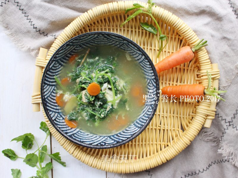 #春食野菜香# Motherwort Egg Soup recipe