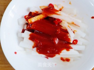 Appetizer 💯 Sweet and Spicy Dried White Radish (simple and Quick Pickling Cold Vegetables, Pickles) recipe
