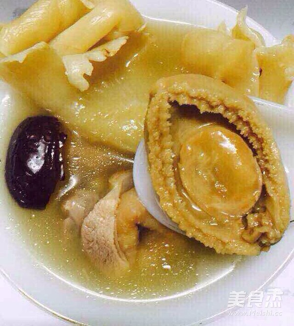 Stewed Lean Pork with Fish Maw Abalone recipe